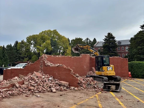 stone and brick wall demolition contractor